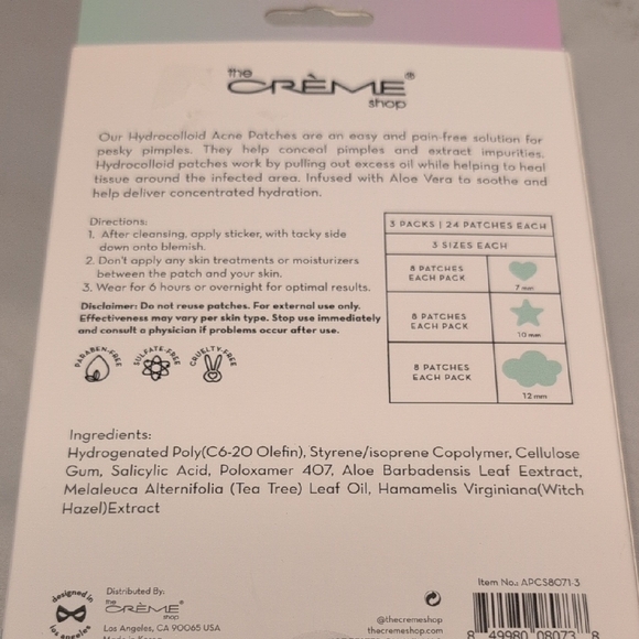 Cotton Candy Skin Hydrocolloid Acne Patches 72 Count - Picture 4 of 5